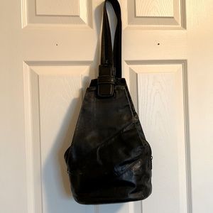 Derek Alexander black leather crossbody/backpack purse
